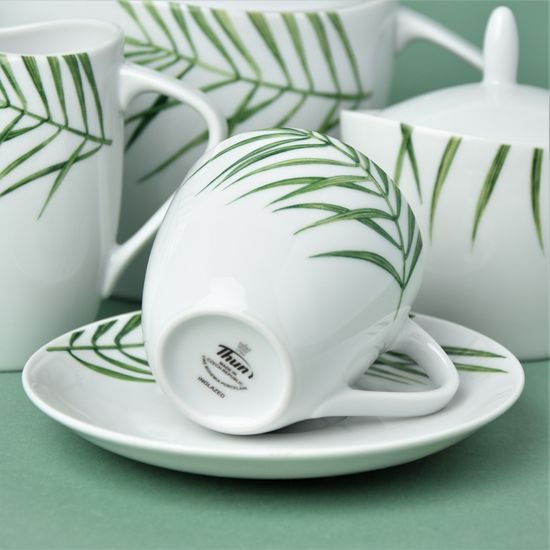 Tea set for 6 persons, Thun 1794 Carlsbad porcelain, SYLVIE 80325