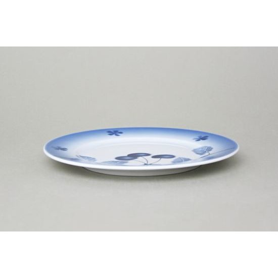 Plate dessert 19 cm, Thun 1794 Carlsbad porcelain, BLUE CHERRY