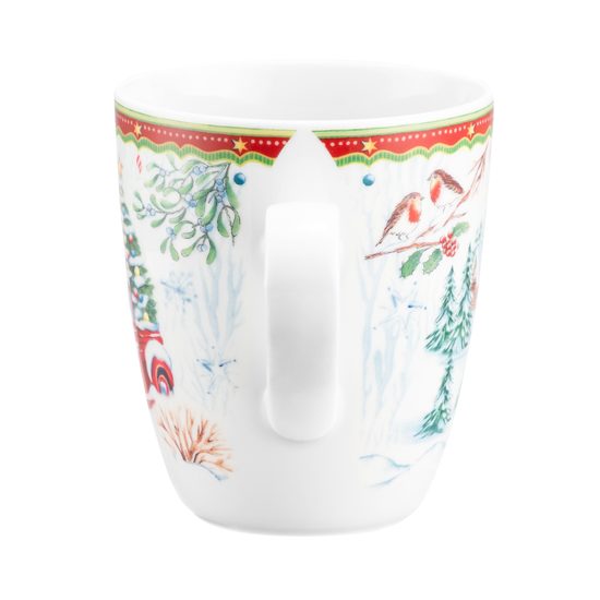 Mug 0,4 l, Truck under snow, Seltmann porcelain