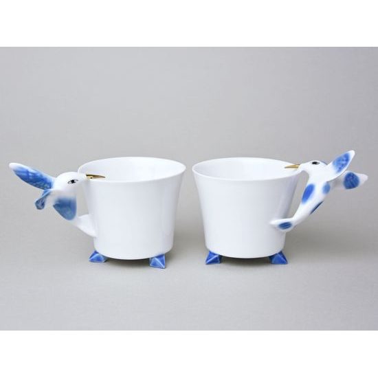 Mug ZOO Hummingbird 260 ml, BLUE, 11,2 cm, Goldfinger porcelain