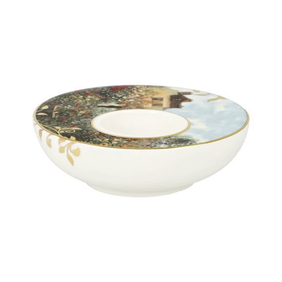 Svícen Monetův dům, 12 / 12 / 4 cm, porcelán, C. Monet, Goebel