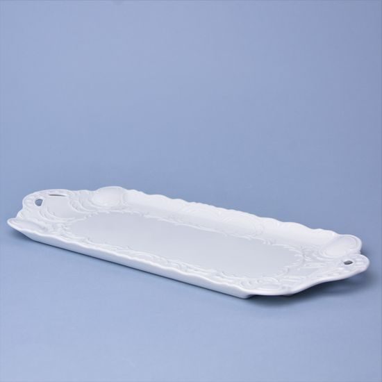 Adelka white: Platter 39 x 16,5 cm, G. Benedikt 1882