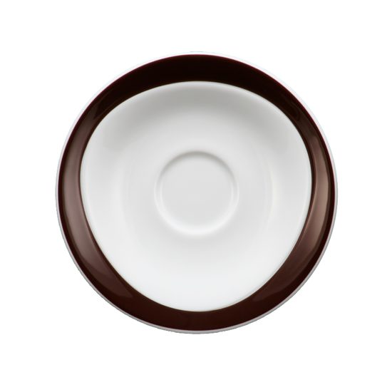 Espresso cup and saucer, Trio 23602 Dark Chocolate, Seltmann Porcelain
