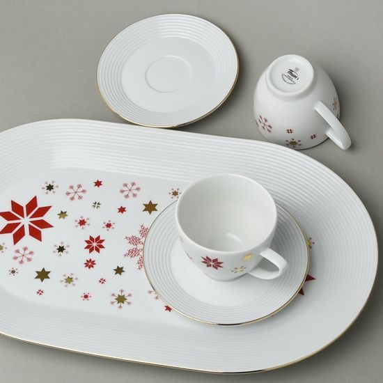 Chirstmas Lea: Coffee set for 2 pers., Thun karlovarský porcelán