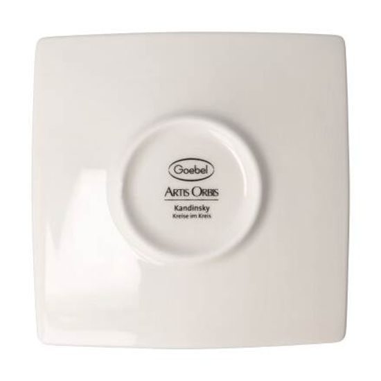 Šálek 100 ml a podšálek na espresso 10,5 cm, Kruhy v kruhu, jemný kostní porcelán, V. Kandinskij, Goebel