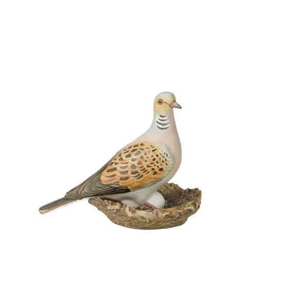 Bird of the Year 2020 - Turtle dove 12 cm, porcelain - decor biscuit, Goebel