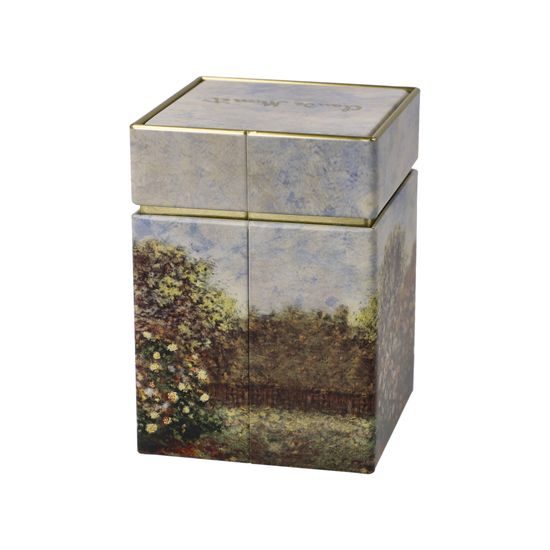 Tea tin Claude Monet - The Artsts House, 7,5 / 7,5 / 11 cm, Metal, Goebel