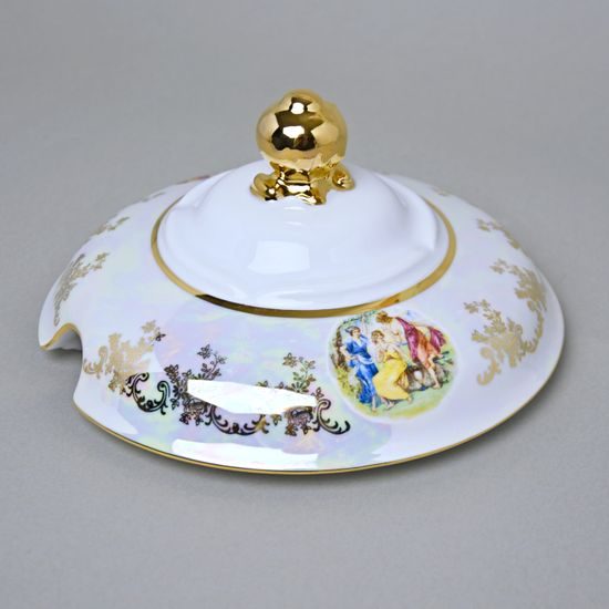 Mísa polévková 3 l, Tři Grácie, zlatý listr, Carlsbad