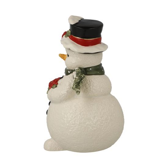 Snowman figurine In the Winter Garden 13.5 / 13.5 / 22cm, stoneware, Goebel