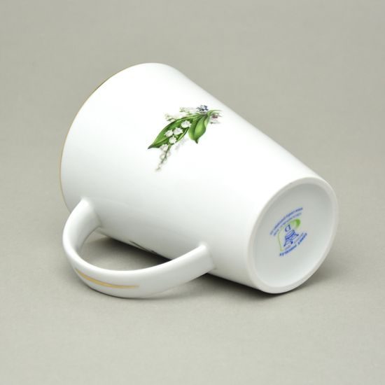 Mug Monza 0,35 l, Lily of the valley + gold, Český porcelán a.s.