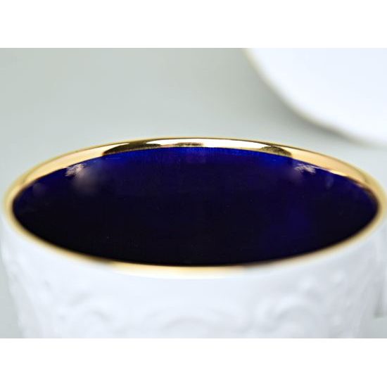 Cup coffee 200 ml and saucer, Opera Cobalt blue, Cesky porcelan a.s.