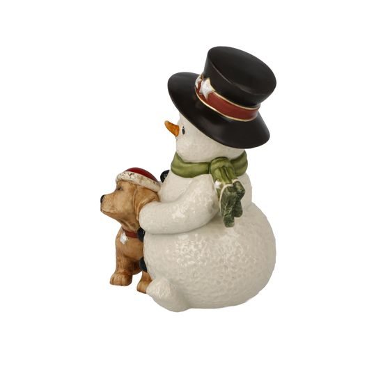 Figurka sněhuláka Můj nejlepší přítel 8 / 8 / 12 cm, kamenina, Goebel