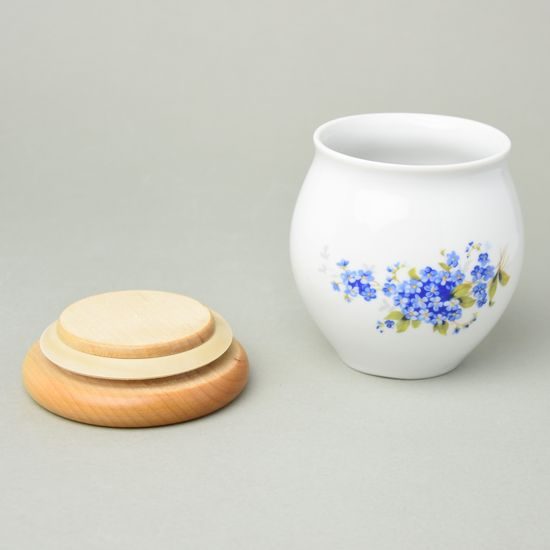 Jar Baňák 10,4 cm CUKR (sugar), 0,4 l, Forget-me-not, Český porcelán a.s.