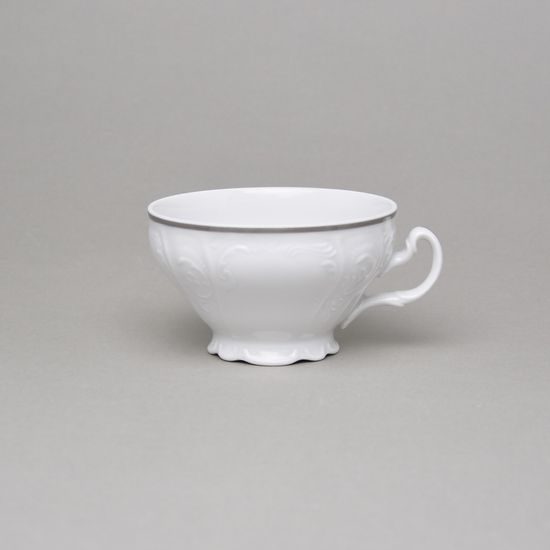 Tea cup 205 ml, Thun 1794 Carlsbad porcelain, BERNADOTTE Platinum line