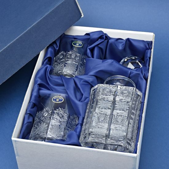 Whisky set - 500PK, 1+2 pcs., 800 ml + 2x 330 ml, Crystal Bohemia