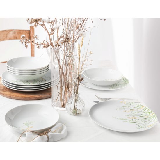 Liberty grass: Plate set 12 pcs., Seltmann porcelain