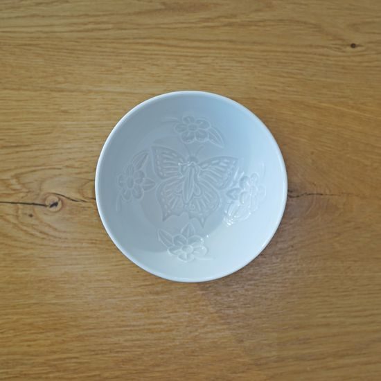 Miska na puding - motýl 11,3 cm, Bílý porcelán, Český porcelán a.s.