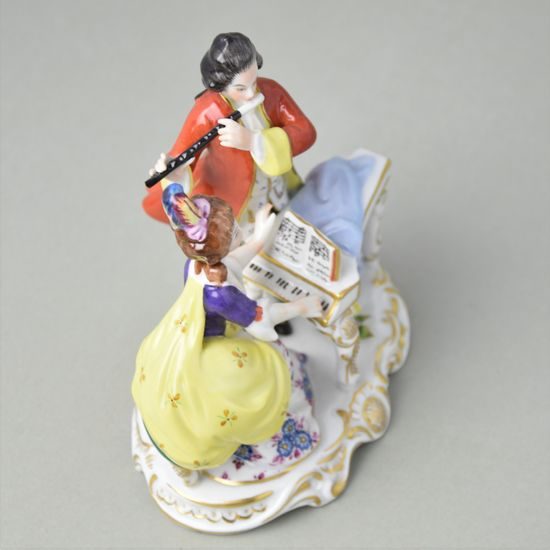 Concert Group, 13 x 8 x 14 cm, Porcelain Figures Gläserne Porzellanmanufaktur