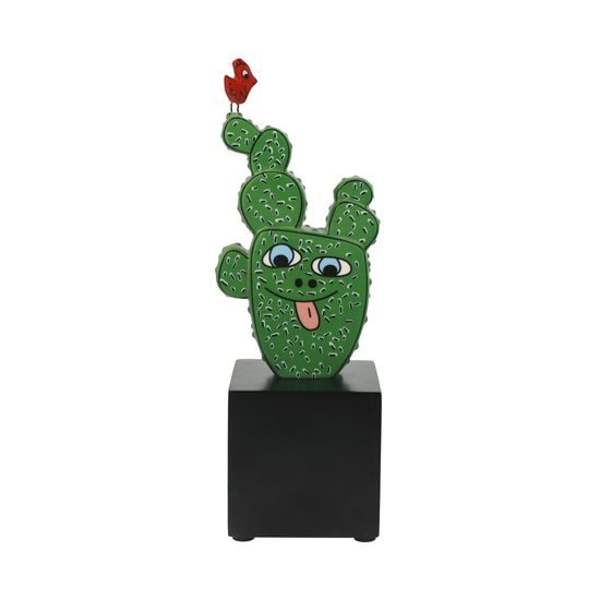 Figurka Kaktus v Texasu 7,5 / 7 / 22 cm, porcelán, J. Rizzi, Goebel