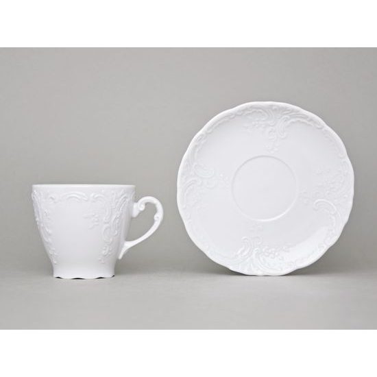 Cup 175 ml and saucer coffee, Opera white, Cesky porcelan a.s.