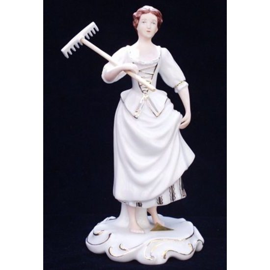 Gardener woman 8 x 7 x 15,5 cm, Porcelain Figures Duchcov