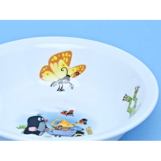 Miska (mistička) Praktik 13 cm, Krteček s trakařem, Thun 1794, karlovarský porcelán