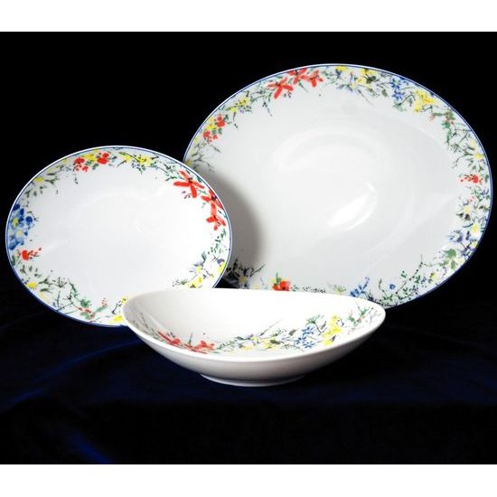 330286: Plate set for 6 persons, Thun 1794 Carlsbad porcelain, Loos
