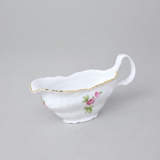 Sauce boat small 50 ml, Thun 1794 Carlsbad porcelain, BERNADOTTE Meissen Rose
