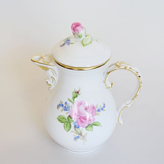 Mocha Pot, Rose, Meissen Porcelain