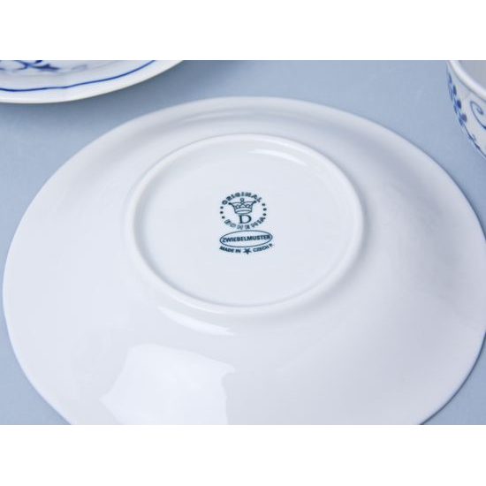 Cup + saucer tea Prague Charles Bridge 200 ml / 15,5 cm tea, 1 pcs., Original Blue Onion pattern