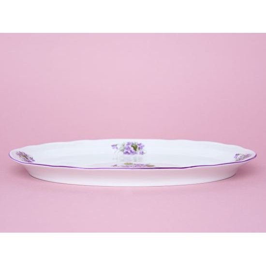 Plate (Tray) oval 35 cm, Violet, Cesky porcelan a.s.