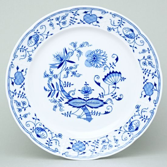 Mísa mělká kulatá 31 cm (klubový talíř), Thun 1794, karlovarský porcelán, NATÁLIE cibulák