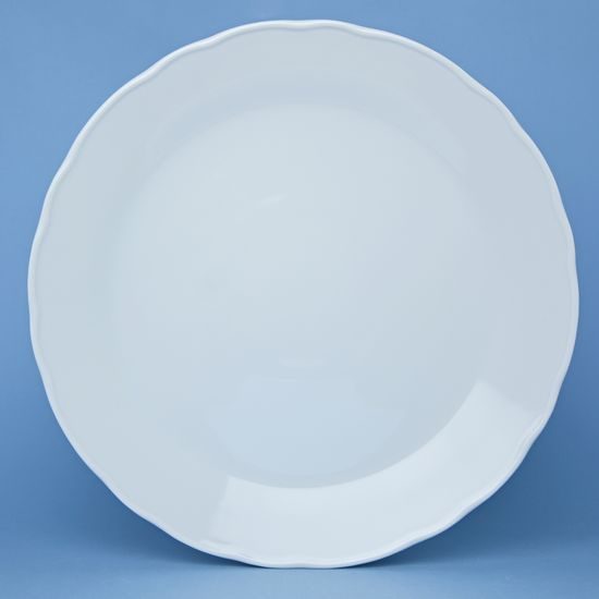 Plate club 30 cm, Rokoko white, Cesky porcelan a.s.
