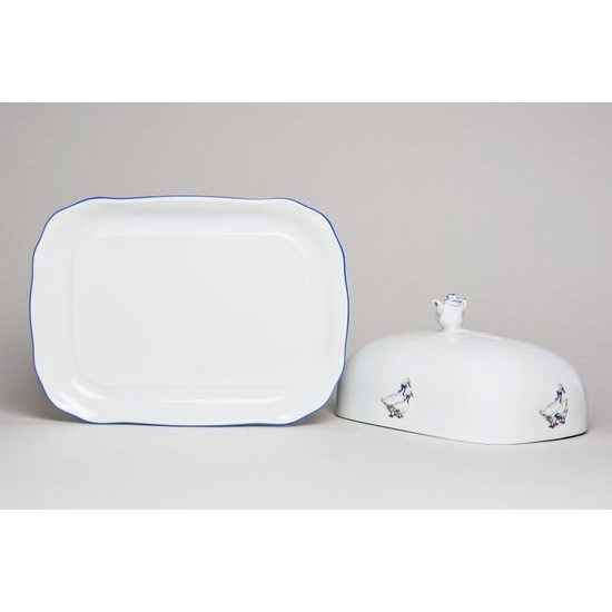 Butter dish - for 0,250 kg butter, Český porcelán a.s., Goose