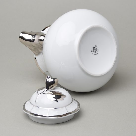 Tea pot 1,2 l, Thun 1794, karlovarský porcelán, MENUET platinum