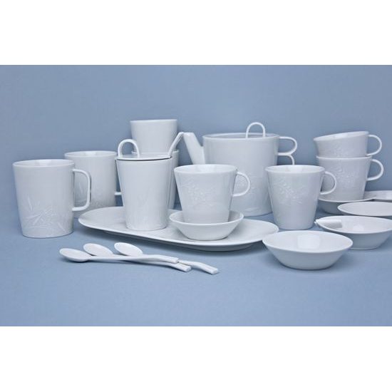 Bohemia White DECOR, Čajová souprava, design Pelcl, Český porcelán a.s.
