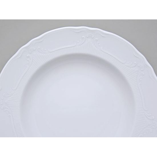 Vicomte white: Plate deep 23 cm, Thun 1794 Carlsbad porcelain