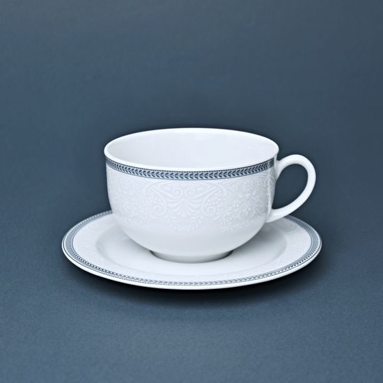Tea cup and saucer low for tea 230 ml, Thun 1794, karlovarský porcelán, OPÁL 80446