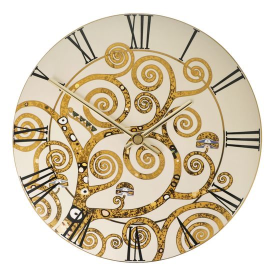 Wall clock The Tree of life 31 cm, porcelain, G. Klimt, Goebel