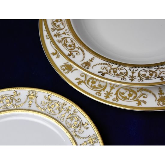 Dining set for 6 persons, Sabina, gold ornaments, Leander 1907