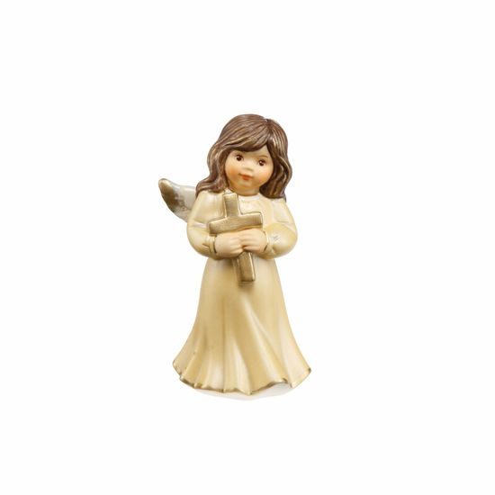 Himmelsboten in Champagner: Angel God's Blessing 8,5 cm, Goebel porcelain