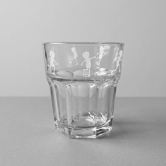 Dětská sklenice Malý fotbalista, 200 ml, sklo, Solbika Glassworks Poland