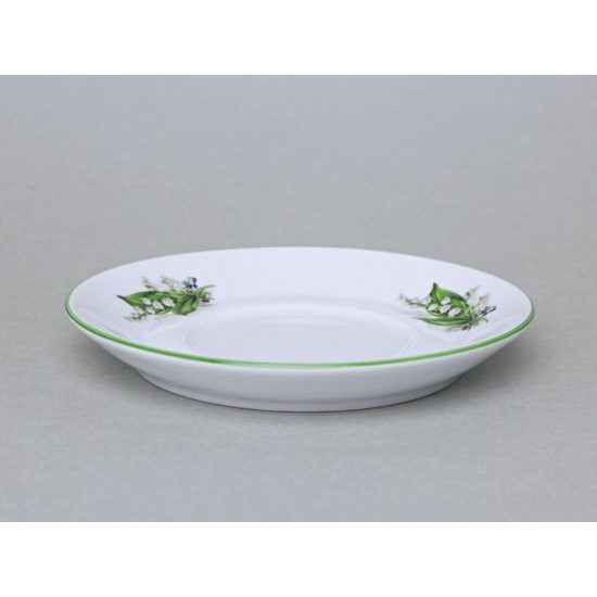 Saucer Lucas for Karel mug 0,27 l, Lily of the valley, Český porcelán a.s.