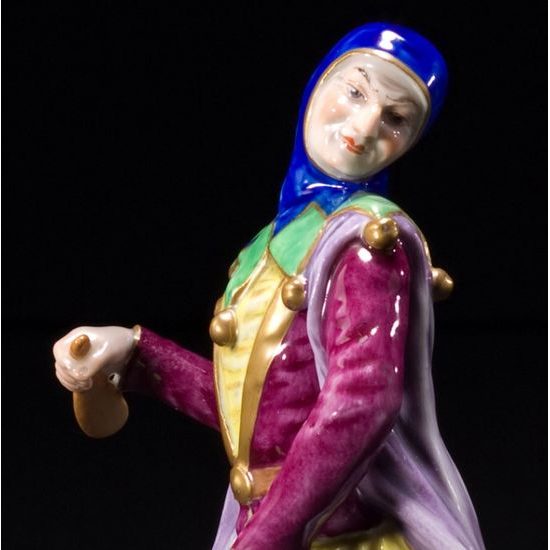 Fool with cap 11,0 x 8,5 x 19,0 cm, Oppel Gustav, porcelain figures Unterweissbacher