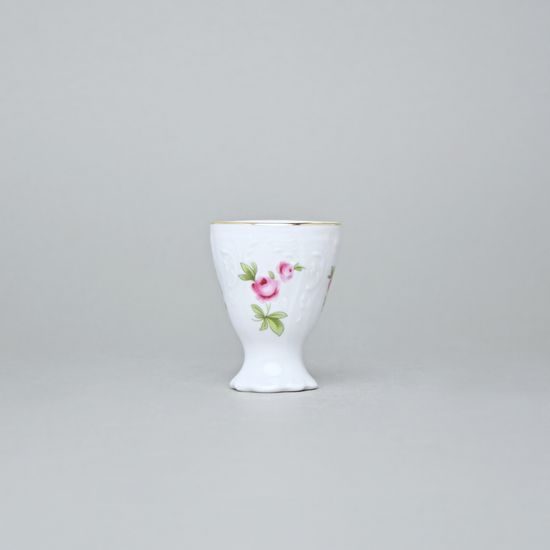 Egg cup, Thun 1794 Carlsbad Porcelain, BERNADOTTE Meissen Rose