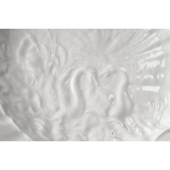 Talíř mělký 24,5 cm, Labutě, Míšeňský porcelán