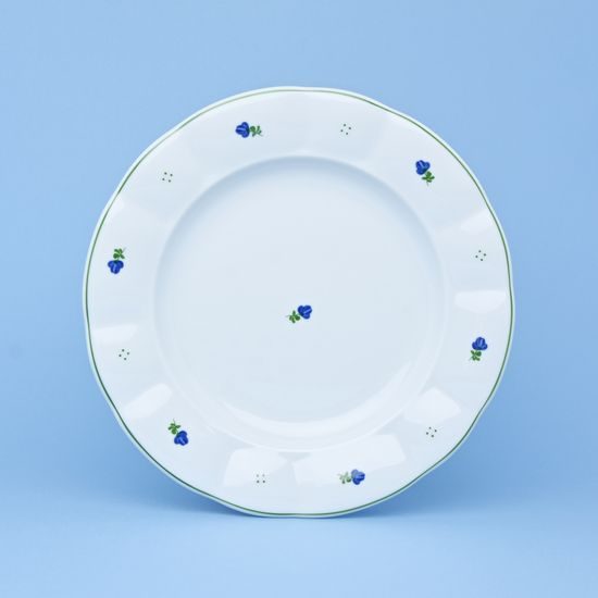 Plate dining 24 cm, Benedikt blue flowers, G. Benedikt 1882
