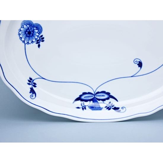 Plate (platter) oval 35 x 24 cm, Eco blue, Cesky porcelan a.s.