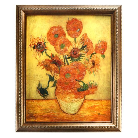 Picture V. van Gogh - Sunflowers, 48 / 4 / 58 cm, Porcelain, Goebel