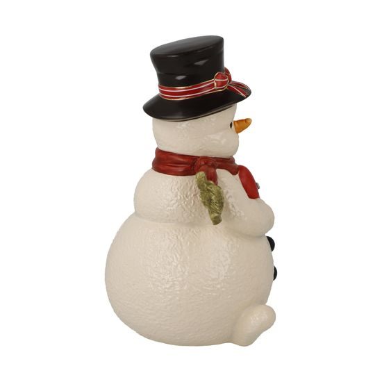 Snowman figurine Wishing Heart 13 / 13 / 21.5cm, stoneware, Goebel